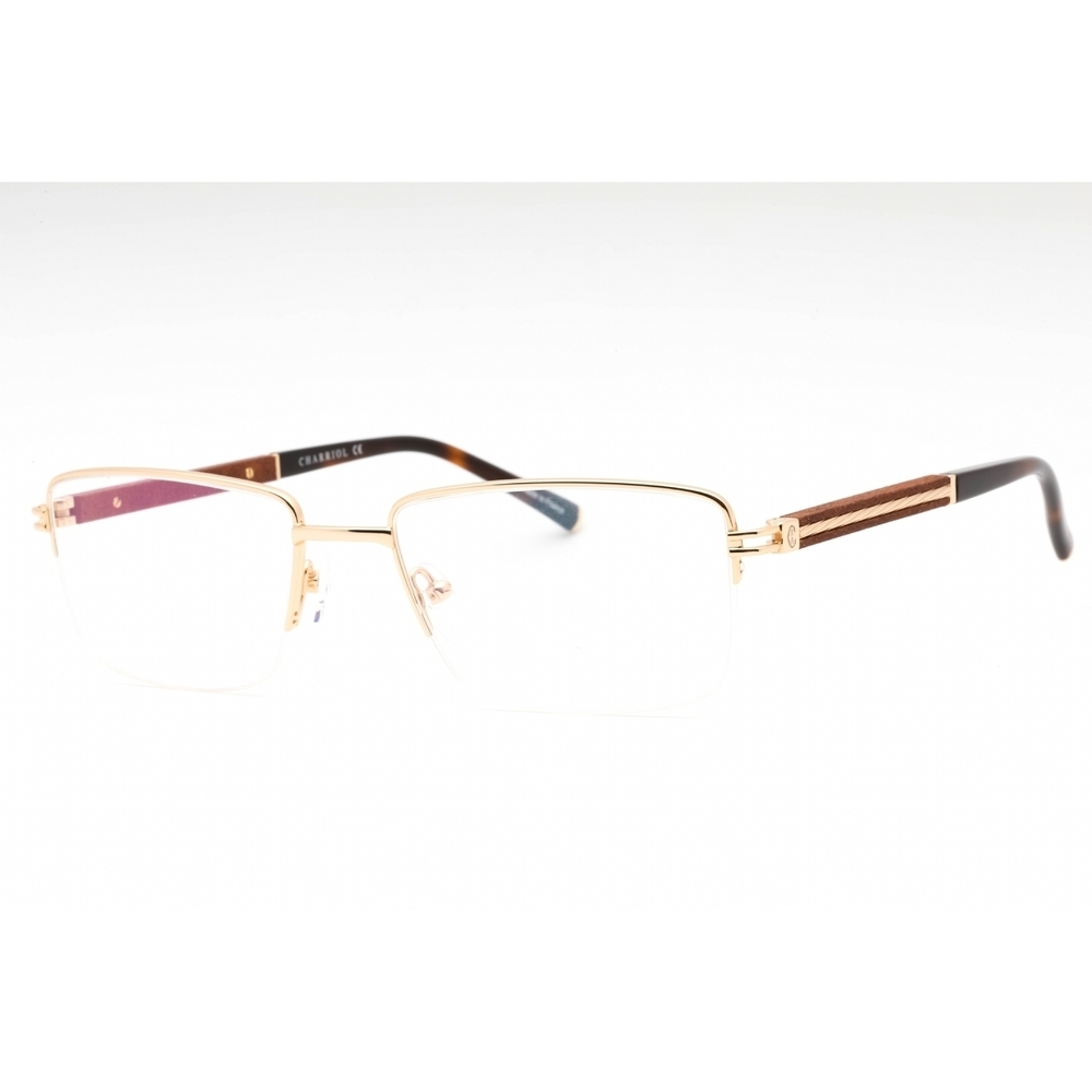 NWT Charriol PC75117-C01 56mm Shiny Gold Eyeglasses